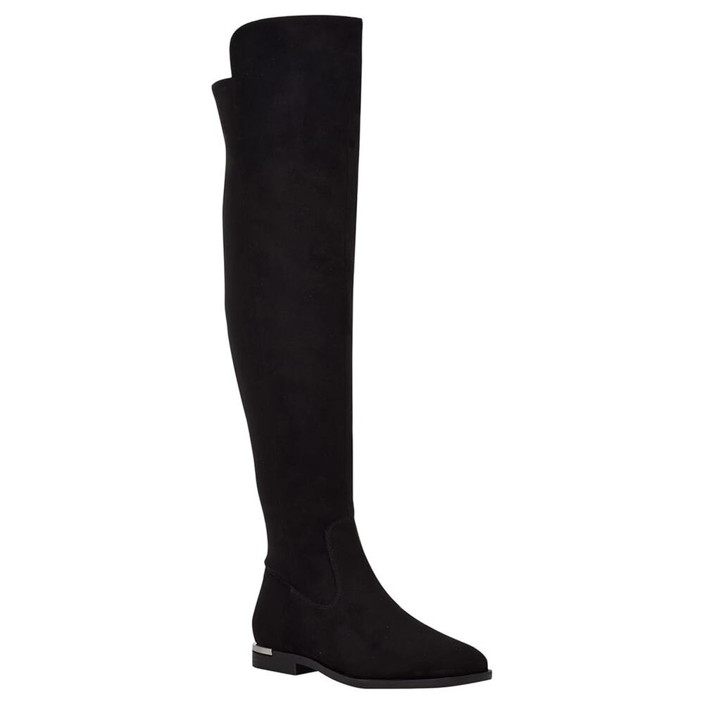 Calvin Klein Women Rania 2 Over the Knee Riding Boots Size US 5.5M Black Suede